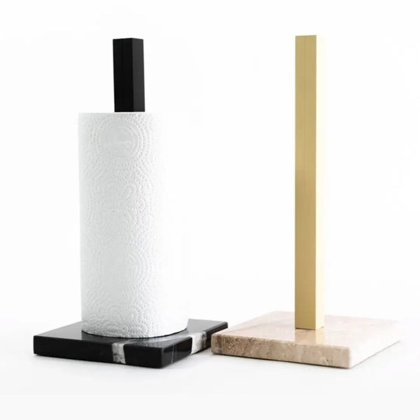 Porte-Rouleau de Cuisine en Marbre – Design Moderne et Minimaliste
