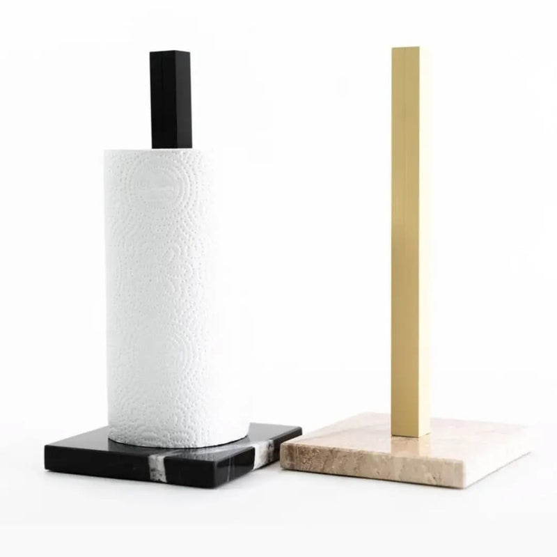 Porte-Rouleau de Cuisine en Marbre – Design Moderne et Minimaliste